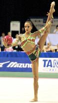 Tchachina wins four gold medals in rhythmic gymnastic